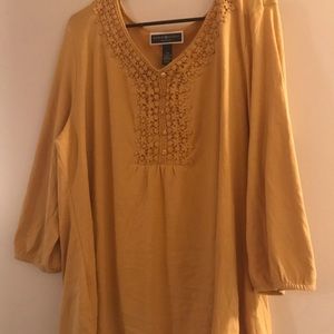 Karen Scott Yellow Blouse